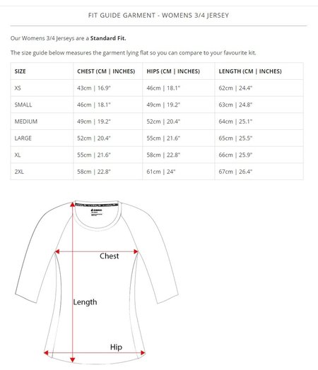 DHaRCO Dharco Ladies 3/4 Sleeve MTB Jersey Byron Size XSMALL only