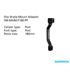 Shimano SM-MA90-F180-PP Disc Brake Adapter 180mm, Caliper: Post Frame / Fork Mount: Post w/Mounting hardware