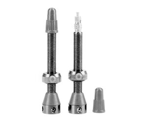 Tubeless Valve Pair Brass 40mm Dark Anthracite