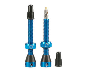 Tubeless Valve Pair Blue 50mm