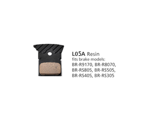 BR-R9270 Resin Pads & Spring L05A-RF w/fin