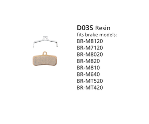 BR-M8020 Resin Pad & Spring D03S-RX also BR-M820/BR-M640 BR-M810/BR-MT520