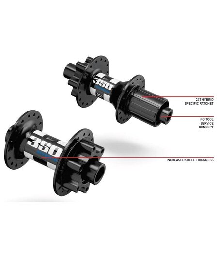 DT Swiss DT350 Rear Hub DBIS Boost 12/148 32H 6-bolt Hybrid Shimano HG