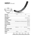 DT Swiss DT RIM HX531 27.5 (30 wide) 32 hole