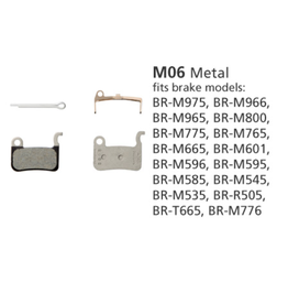 Shimano BR-M965 Metal Disc Brake Pads & Spring M06