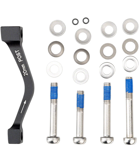 SRAM / Avid 20mm Post-Mount Disc Caliper to Post Mount Frame/Fork Adaptor with Stainless Bolts Kits for Regular and CPS