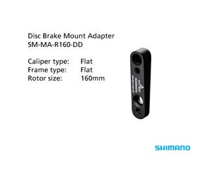 SM-MA-R160-DD Adapter 160mm Rear Caliper, Flat Mount