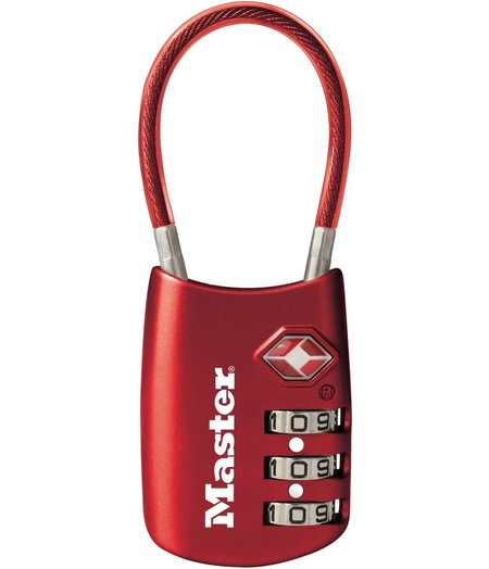 Master Lock Travel / Helmet Lock 4688D Set Your Own Combination Luggage Lock, 1 Pack, TSA Approved