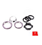 Specialized Headset Complete, Integrated, FutureShock, 45.8mm OD x 36.8mm ID x 6.5mm Upper, 1.5" Lower, 45x45 Degree, w/ fully assembled FS collar, compression ring & spacers