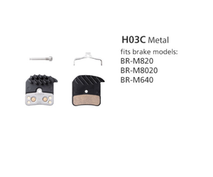 BR-M820 Metal Pad & Spring H03C w/ fin also BR-M8020/M640