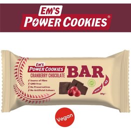 Em’s Power Cookies Cranberry Chocolate Bar - 80g