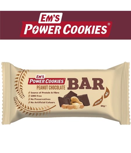 Em’s Power Cookies Peanut Chocolate Bar - 80g