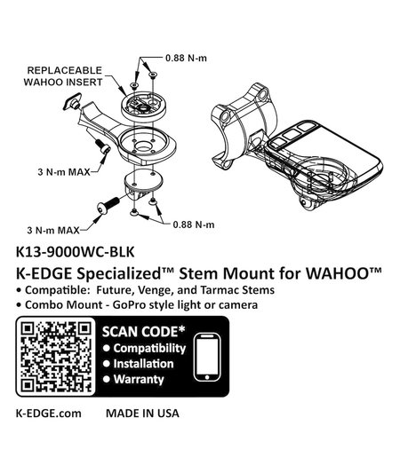 K-Edge Future Direct Mount Combo for Wahoo
