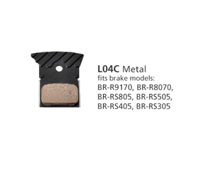BR-R9170 Metal Pads & Spring L04C w/fin