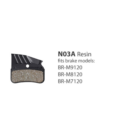 Shimano BR-M9120 Resin Pad w/fin & Spring w/split Pin N03A-RF