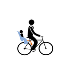 Thule RideAlong Tiltable Child Bike Seat Light Gray (Mount Behind Adult)