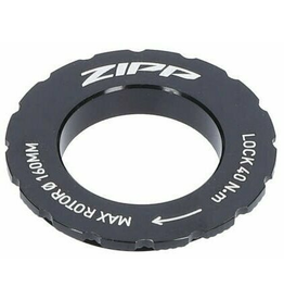 Zipp Hub Centerlock Disc Thin Lockring Black Zipp Logo 140mm & 160mm Rotor (Max 160mm)