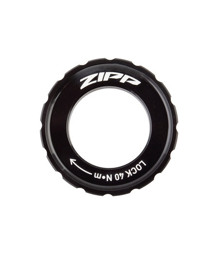 Zipp Hub Centerlock Disc Lockring Black Zipp Logo 160mm+ Rotor Size