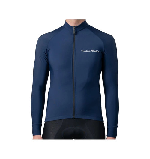 Pedal Mafia Men's Thermal Jacket Navy White SM