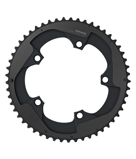 SRAM CHAIN RING RED 22 B2 53 TOOTH YAW 11 SPEED 130 BCD BLACK 2 PIN