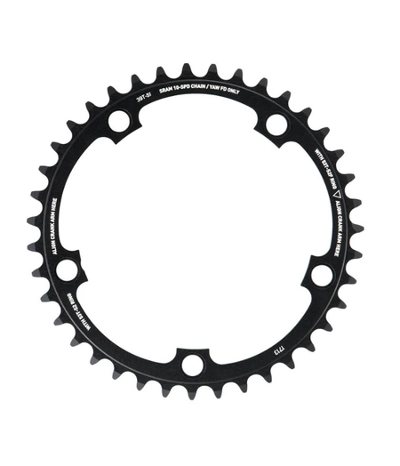 SRAM CHAIN RING ROAD 39 TOOTH S1 YAW 10/11 Speed 130 BCD ALLOY BLACK 53-39
