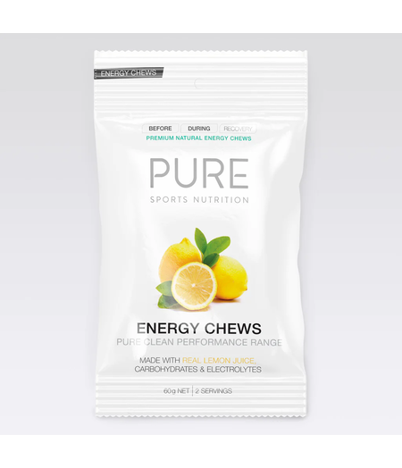 Pure Energy Chews Lemon Flavour - 60g sachet (2 serves)