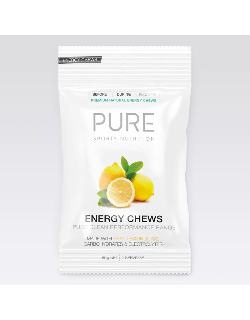 Energy Chews Lemon Flavour 60g sachet (2 serves) Mornington