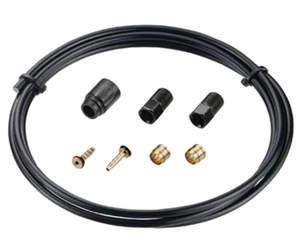 HYDRAULIC HOSE KIT - Tektro AM Oil Hose Kit, 5.5mm Dia, 2000mm Long, Black, non Banjo type