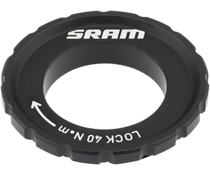 Disc Lock Ring - CenterLock w/External Serration, Black