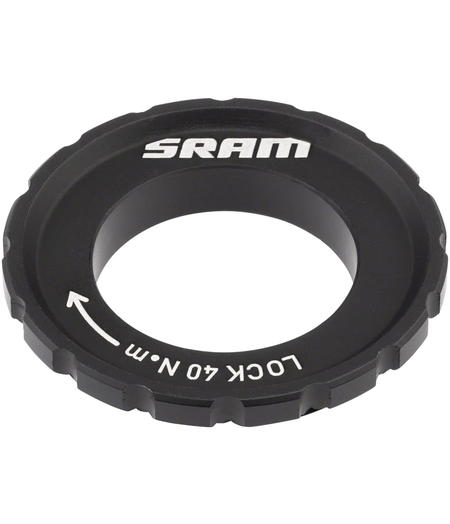 SRAM Disc Lock Ring - CenterLock w/External Serration, Black