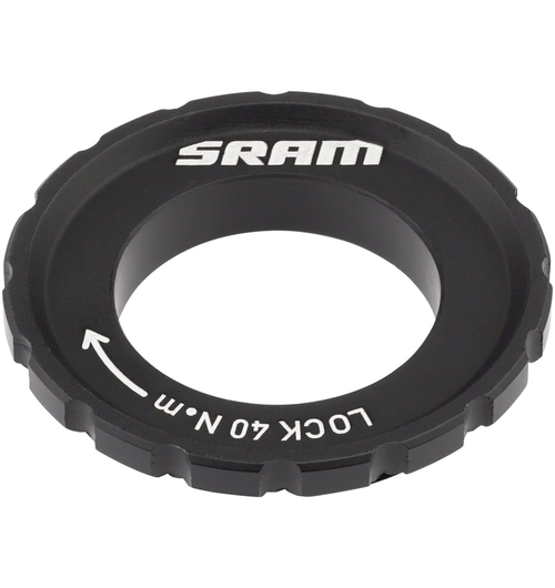 SRAM Disc Lock Ring - CenterLock w/External Serration, Black