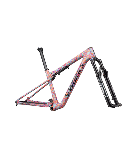 Specialized S-Works Epic World Cup Frameset Gloss Lagoon Blue / Purple Orchid / Blaze Impasto, size Small only.!