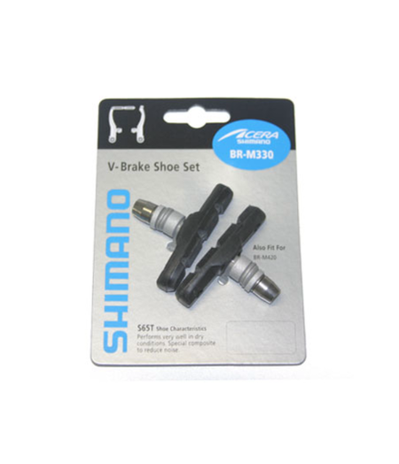 Shimano BR-M421 V-Brake Shoe Pair w/fixing nuts