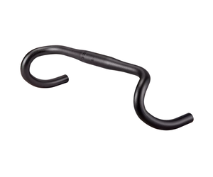 Short Reach Alloy Road/Gravel Handlebars with Flare Sand Blast Ano Black