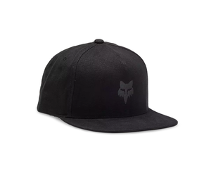 Fox Head Snapback Hat Black/Charcoal Grey OS