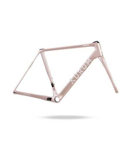 Aurum Bikes Magma Frameset Dolomite Pink / White Decals