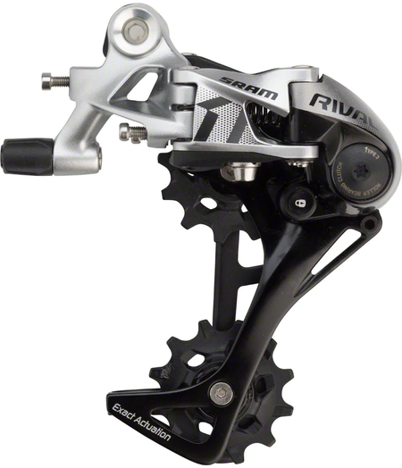 SRAM Rival 1 Rear Derailleur - 11 Speed, Long Cage, Black/Silver, Type 3