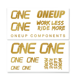 OneUp Handlebar Decal Kit, Gold (Kashima)