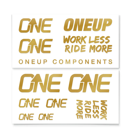 OneUp Handlebar Decal Kit, Gold (Kashima)