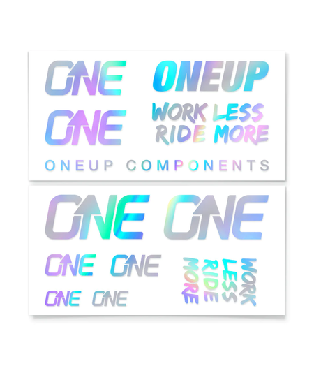 OneUp Handlebar Decal Kit, Oil Slick