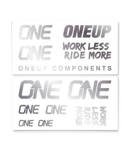 OneUp Handlebar Decal Kit, Silver