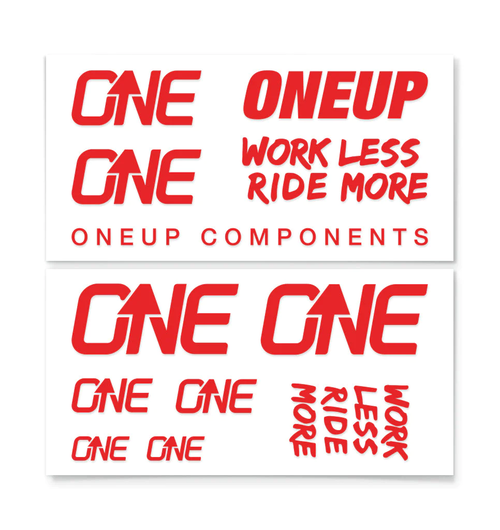 OneUp Handlebar Decal Kit, Red