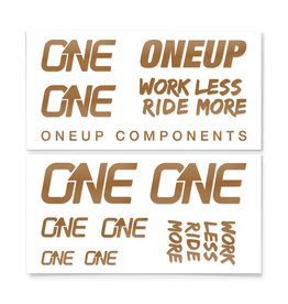 OneUp Handlebar Decal Kit, Matt Bronze (SRAM)