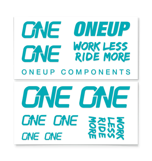 OneUp Handlebar Decal Kit, Turquoise