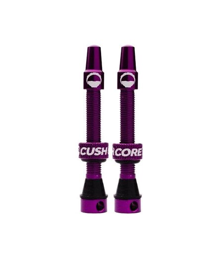 CushCore Tubeless Valves (Pair) Purple 44mm