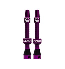 CushCore Tubeless Valves (Pair) Purple 55mm