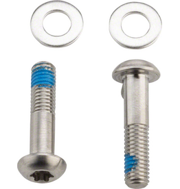 SRAM Bracket Mounting Bolts Titanium T25 42mm 2 Piece Flat Mount