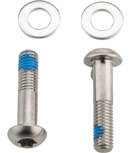 SRAM Bracket Mounting Bolts Titanium T25 42mm 2 Piece Flat Mount