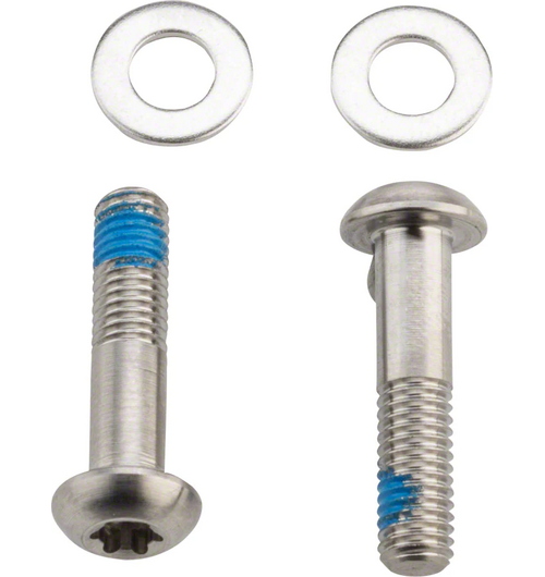 SRAM Bracket Mounting Bolts Titanium T25 42mm 2 Piece Flat Mount