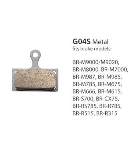 Shimano BR-M8000 Metal Pads & Spring G04S w/Split Pin